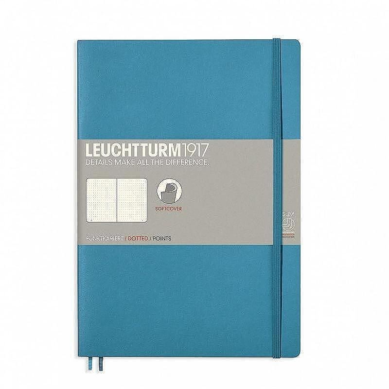 tefter-b5-leuchtturm1917-notebook-composition-nordic-blue-meka-korica-na-tocki-664ef71e42bb9 Тефтер B5 Leuchtturm1917 Notebook Composition Nordic Blue, мека корица, на точки - Image 1