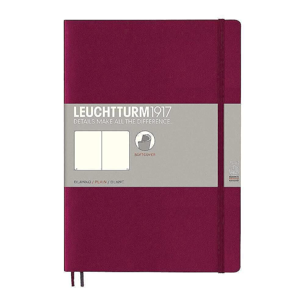 tefter-b5-leuchtturm1917-notebook-composition-port-red-meki-korici-beli-stranici-664f3f8b5f26b Тефтер B5 Leuchtturm1917 Notebook Composition Port Red, меки корици, бели страници - Image 1