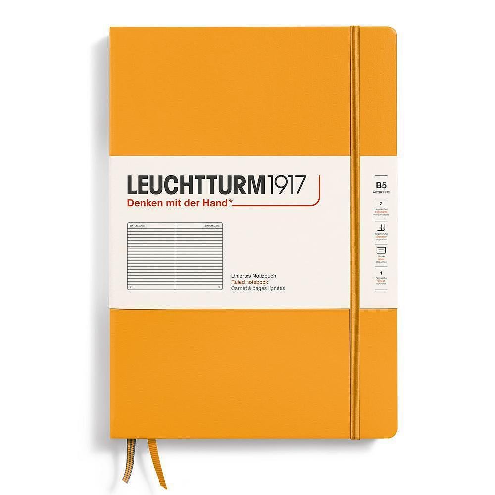 tefter-b5-leuchtturm1917-notebook-composition-rising-sun-tvardi-korici-tocki-image_64ca40a9bbf37 Тефтер B5 Leuchtturm1917 Notebook Composition Rising Sun, твърди корици, на редове - Image 1