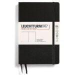 Тефтер B6+ Leuchtturm1917 Notebook Paperback Black, твърди корици, чисти страници