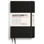 Тефтер B6+ Leuchtturm1917 Notebook Paperback Black, твърди корици, на точки