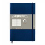 Тефтер B6+ Leuchtturm1917 Notebook Paperback Navy, меки корици, на точки