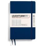 Тефтер B6+ Leuchtturm1917 Notebook Paperback Navy, твърди корици, на точки
