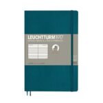 Тефтер B6+ Leuchtturm1917 Notebook Paperback Pacific Green, мека корица, на редове
