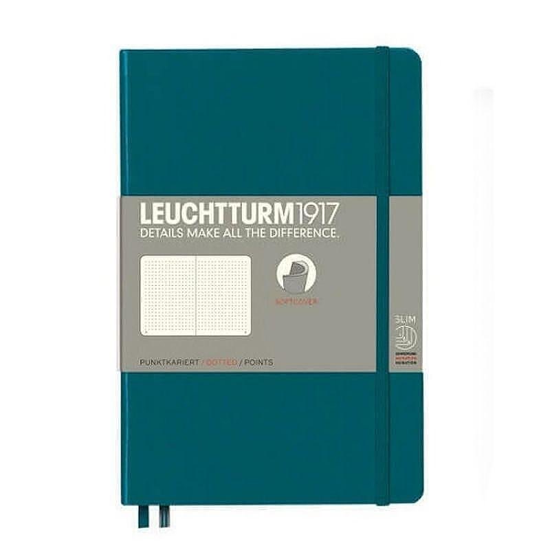 tefter-b6-leuchtturm1917-notebook-paperback-pacific-green-meka-korica-na-tocki-664f316c53409 Тефтер B6+ Leuchtturm1917 Notebook Paperback Pacific Green, мека корица, на точки - Image 1