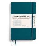 Тефтер B6+ Leuchtturm1917 Notebook Paperback Pacific Green, твърди корици, на точки