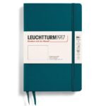 Тефтер B6+ Leuchtturm1917 Notebook Paperback Pacific Green, твърди корици, изчистени страници