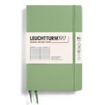 Тефтер B6+ Leuchtturm1917 Notebook Paperback Sage, твърди корици, на редове