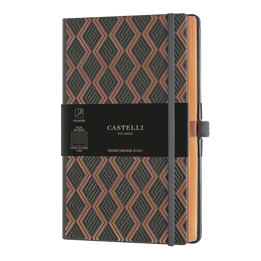 tefter-castelli-milano-cg-greek-copper-13sm-x-21sm-na-redove-image_64ca42965ad2e Тефтер Castelli Milano C&G - Greek Copper, 13см x 21см, на редове - Image 1