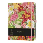 Тефтер Castelli Milano Eden - Flamingo, 19см x 25см, на редове