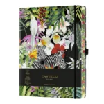 Тефтер Castelli Milano Eden - Zebras, 19см x 25см, на редове