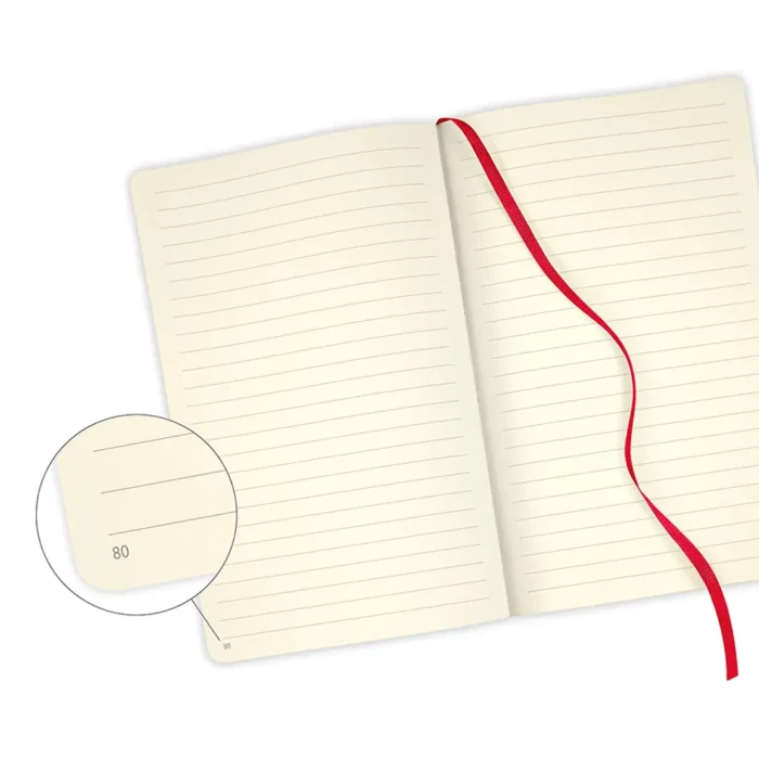 Тефтер Castelli Milano Harris - Maple Red, 13см х 21 см, на редове - Image 3