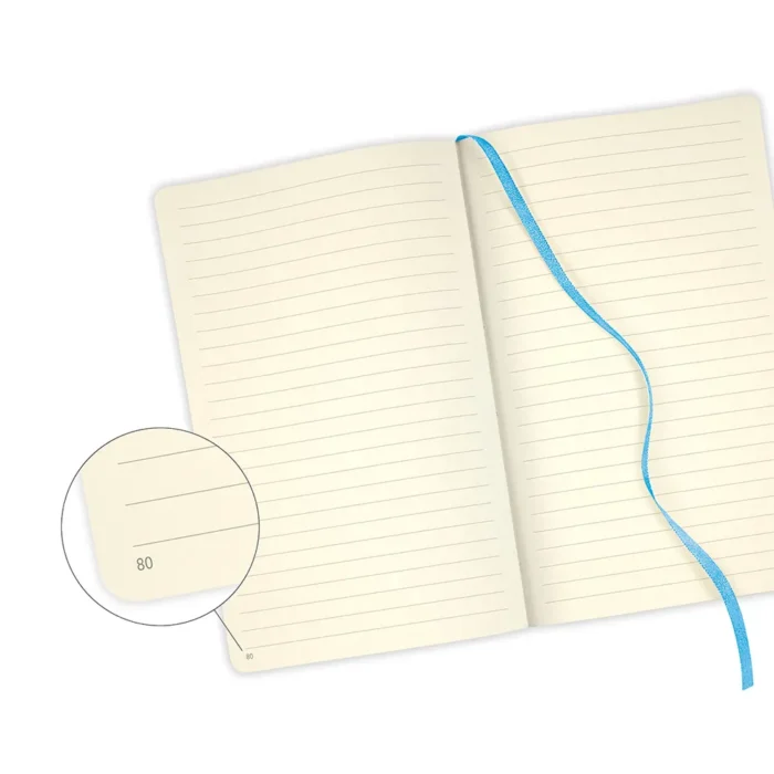 Тефтер Castelli Milano Harris - Slate Blue, 13см х 21 см, на редове - Image 3