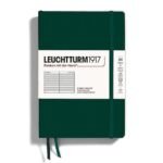 Тефтер Leuchtturm1917 Natural Colors Forest Green, A5, твърди корици, на редове