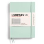 Тефтер Leuchtturm1917 Natural Colors Mint Green, A5, твърди корици, на квадратчета