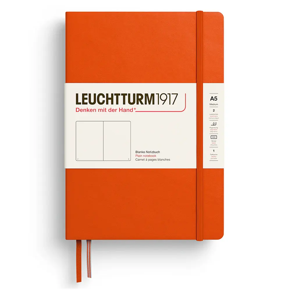 tefter-leuchtturm1917-new-colours-2026-pumpkin-a5-tvardi-korici-liniran-copy-68f8afc858336-1 Тефтер Leuchtturm1917 New Colours 2026 - Pumpkin, A5, твърди корици, нелиниран - Image 1