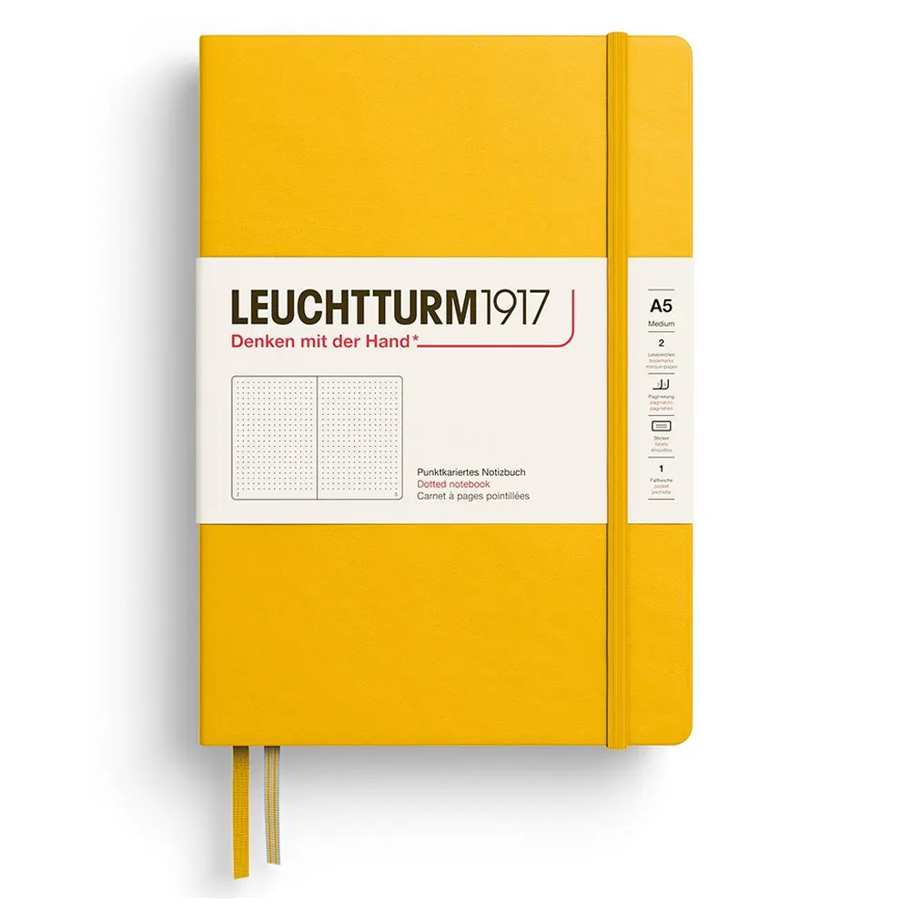 tefter-leuchtturm1917-new-colours-2026-sunflower-a5-tvardi-korici-liniran-copy-68f8b3195ef43 Тефтер Leuchtturm1917 New Colours 2026 - Sunflower, A5, твърди корици, на точки - Image 1