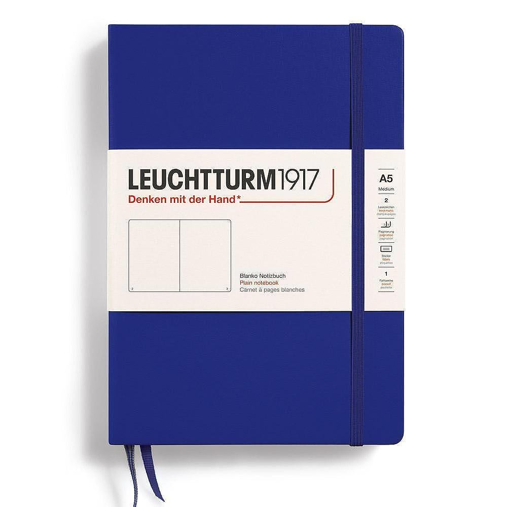 tefter-leuchtturm1917-new-colours-ink-a5-tvardi-korici-beli-stranici-664db450eb26d Тефтер Leuchtturm1917 New Colours - Ink, A5, твърди корици, бели страници - Image 1