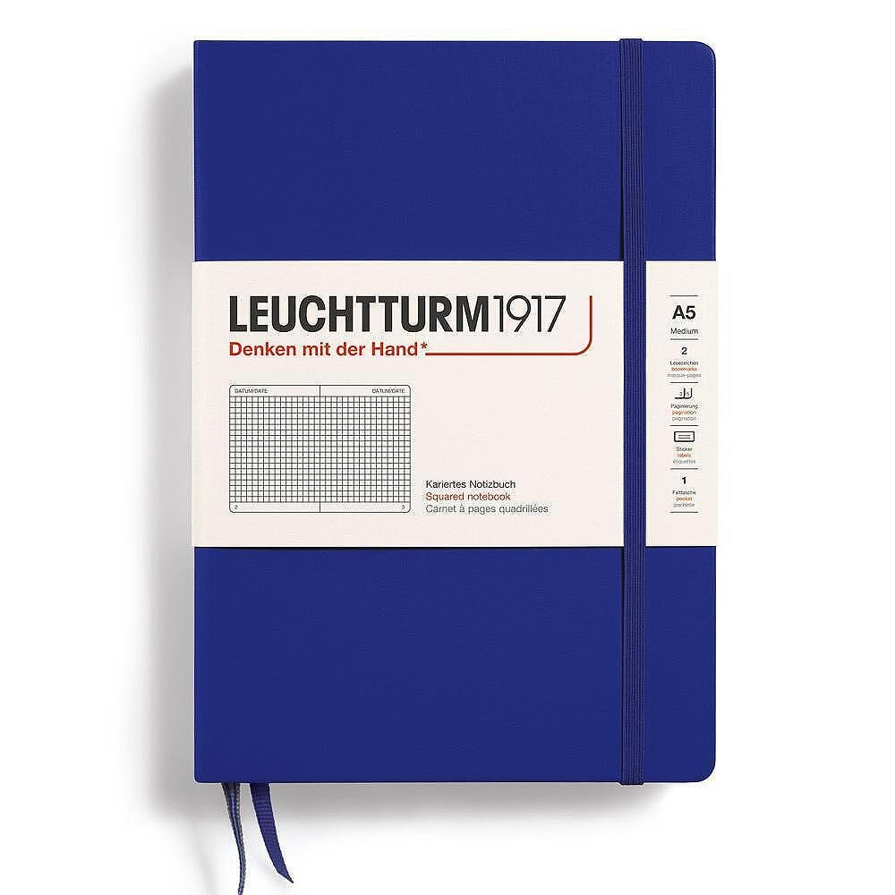 tefter-leuchtturm1917-new-colours-ink-a5-tvardi-korici-na-kvadratceta-664db5416d439 Тефтер Leuchtturm1917 New Colours - Ink, A5, твърди корици, на квадратчета - Image 1