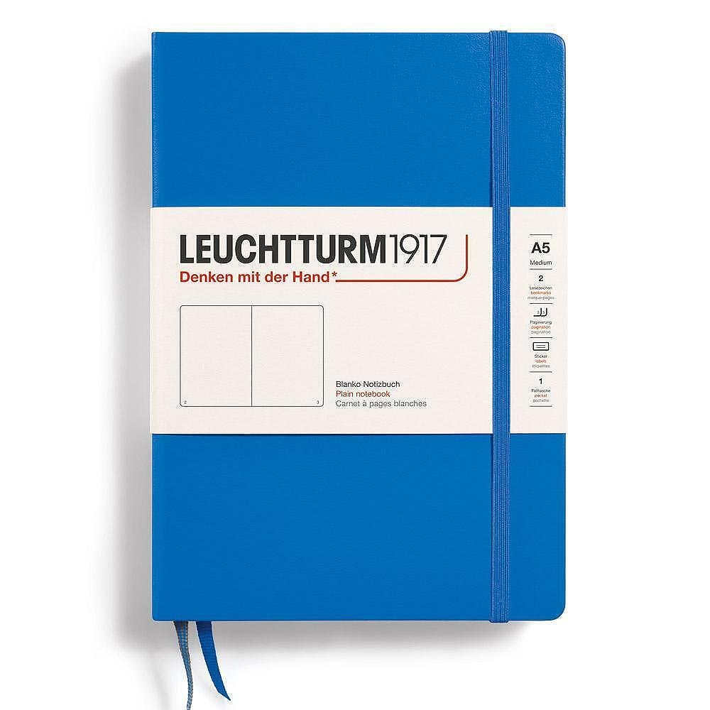 tefter-leuchtturm1917-new-colours-sky-a5-tvardi-korici-beli-stranici-664db6a75b1cd Тефтер Leuchtturm1917 New Colours - Sky, A5, твърди корици, бели страници - Image 1