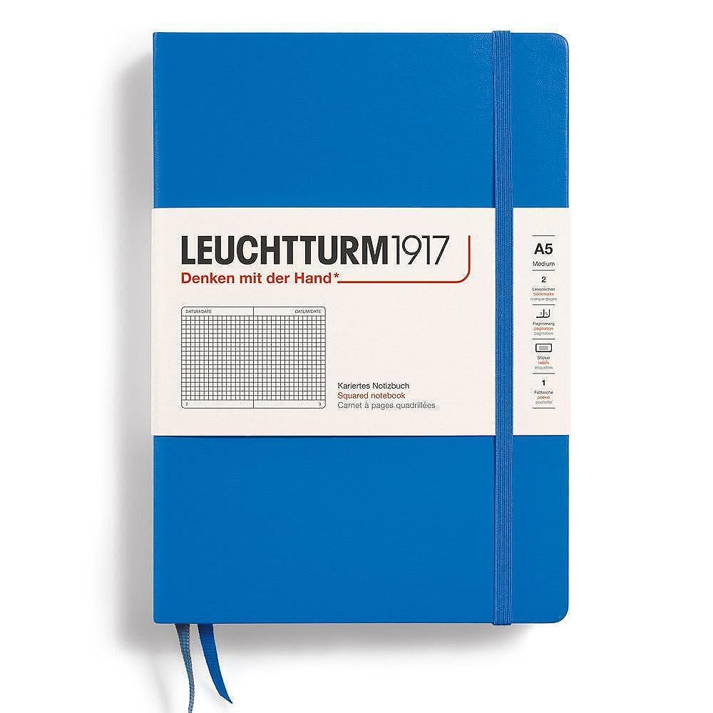 tefter-leuchtturm1917-new-colours-sky-a5-tvardi-korici-na-kvadratceta-664db7318540c Тефтер Leuchtturm1917 New Colours - Sky, A5, твърди корици, на квадратчета - Image 1