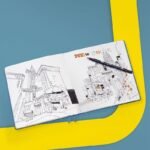 Тефтер Leuchtturm1917 Sketchbook Landscape A5 Black, твърди корици - Image 2