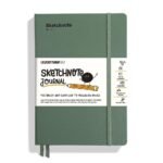 Тефтер Leuchtturm1917 Sketchnote Olive, A5, твърди корици