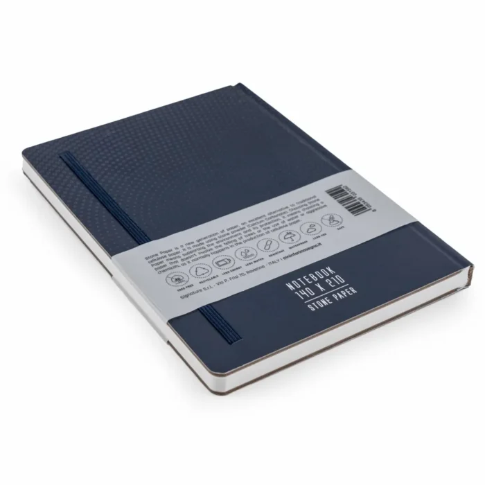 Тефтер Pininfarina - Stone Paper, каменна хартия, твърда корица, линиран, син - Image 2