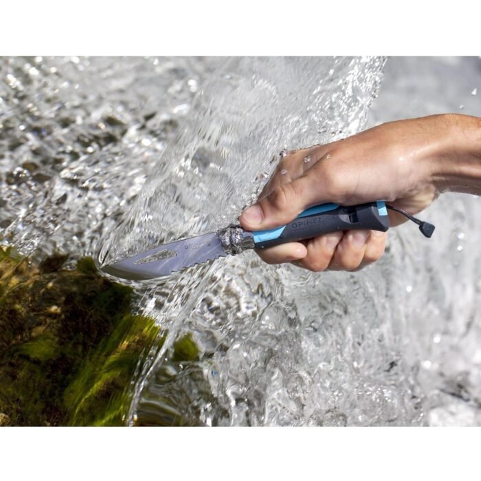 Туристически сгъваем нож Opinel №8 Outdoor Soft Blue, острие 8.5см - Image 5