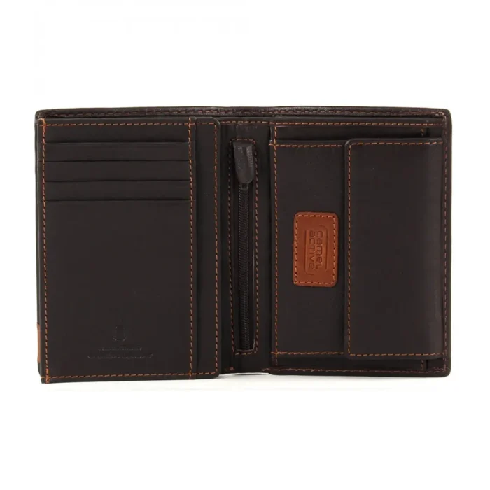 Вертикален мъжки портфейл Camel Active - California, кафяв - Image 2