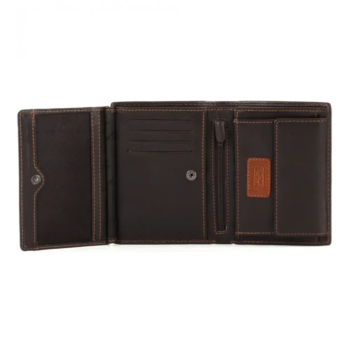 Вертикален мъжки портфейл Camel Active - California, кафяв - Image 3