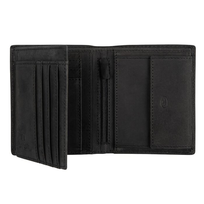 Вертикален мъжки портфейл Tom Tailor - Ron High Form, RFID защита, черен - Image 2