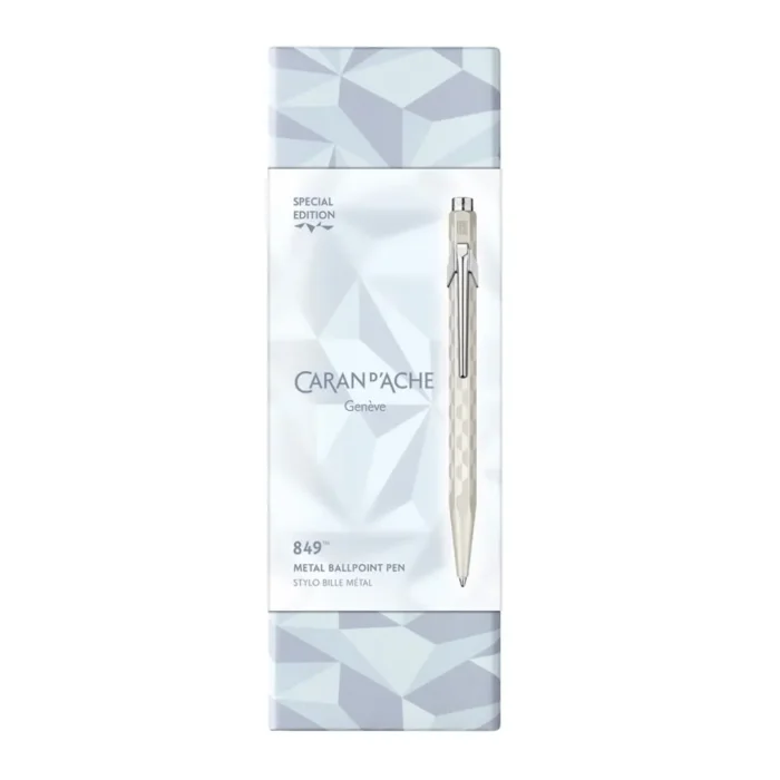 Химикалка Caran d'Ache 849 - Alpine Frost Special Edition, бяла - Image 3