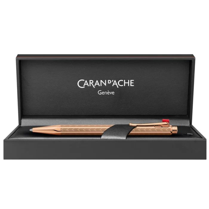 Химикалка Caran d'Ache - Ecridor Chevron Rose Gold - Image 2