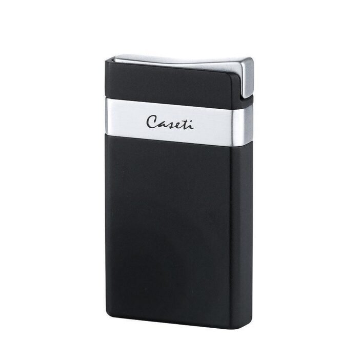 Запалка Caseti - Black Matte & Chrome, с Jet пламък - Image 3