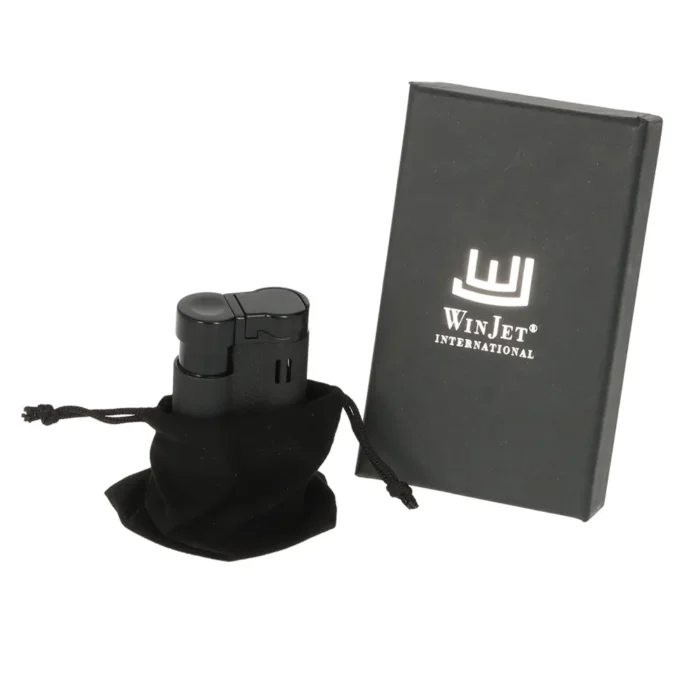Запалка Winjet - Carlton, с вграден пънч за пури, черна - Image 3