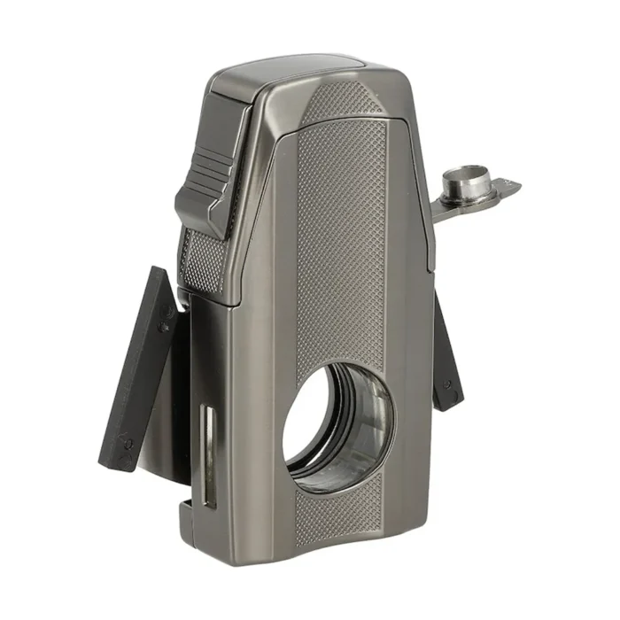 Запалка Winjet - Gunmetal, с вградени пънч, резачка и поставка за пури - Image 4