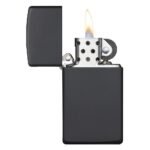 Запалка Zippo 1618 Black Matte Slim - Image 3