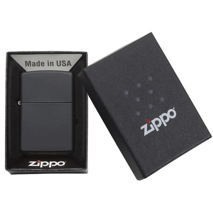Запалка Zippo 1618 Black Matte Slim - Image 5