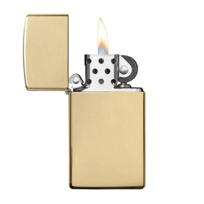 Запалка Zippo 1654B  Polished Brass, Slim - Image 3