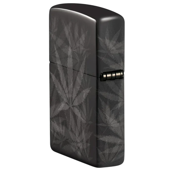 Запалка Zippo - Cannabis Design High Polish Black - Image 7