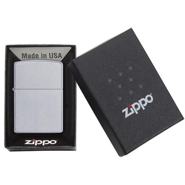 Запалка Zippo 205 Satin Chrome - Image 6