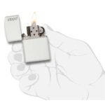 Запалка Zippo 214ZL White Matte - Image 3