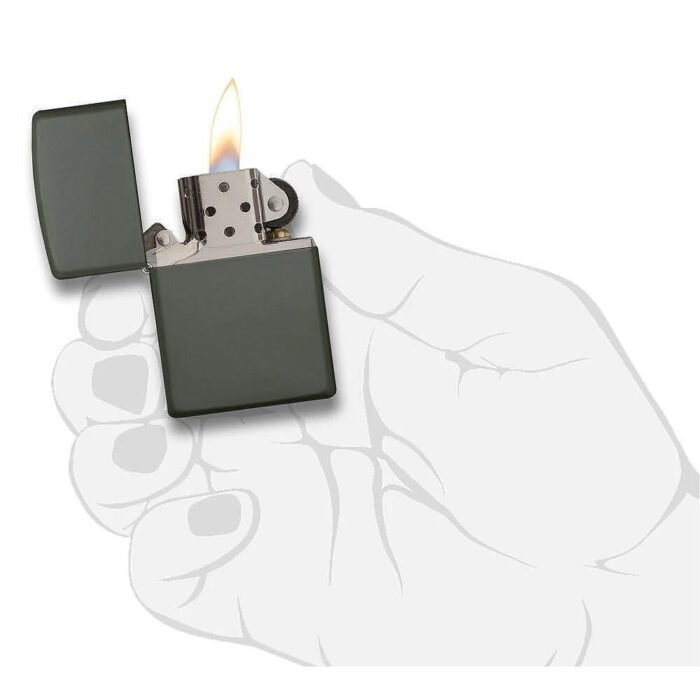 Запалка Zippo 221 Green Matte - Image 2