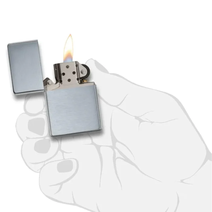 Запалка Zippo 230.25 - Brushed Chrome Vintage - Image 4