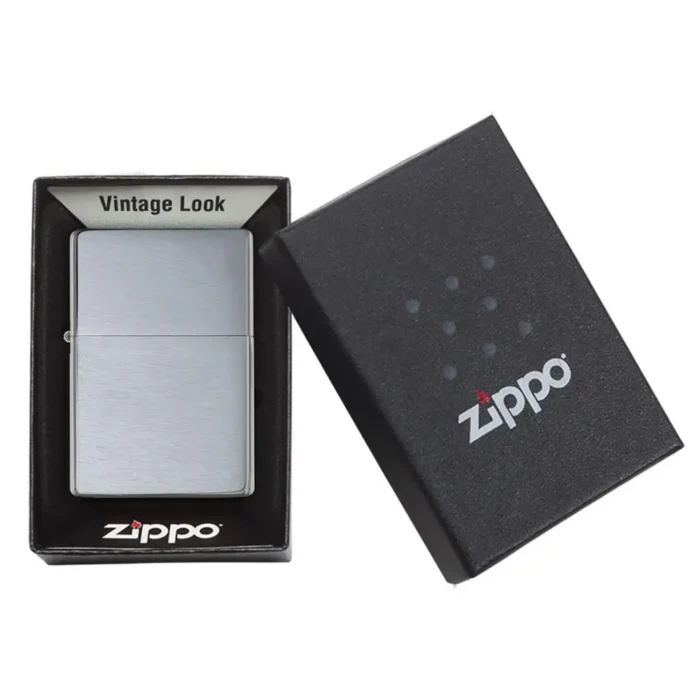Запалка Zippo 230.25 - Brushed Chrome Vintage - Image 5