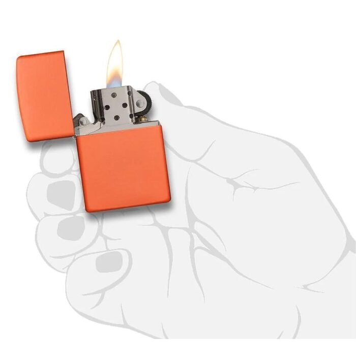 Запалка Zippo 231 Orange Matte - Image 4