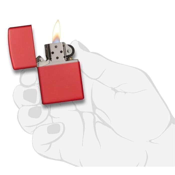 Запалка Zippo 233 Red Matte - Image 2