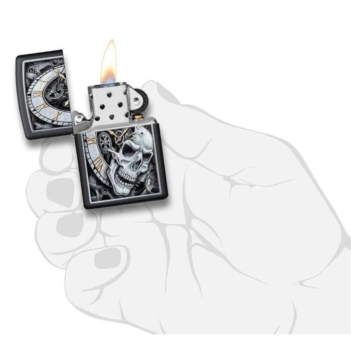 Запалка Zippo 29854 Skull Clock Design - Image 3