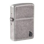 Запалка Zippo - Armor® Antique Silver Flame Design
